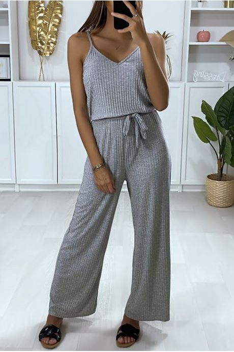 Grijze jumpsuit