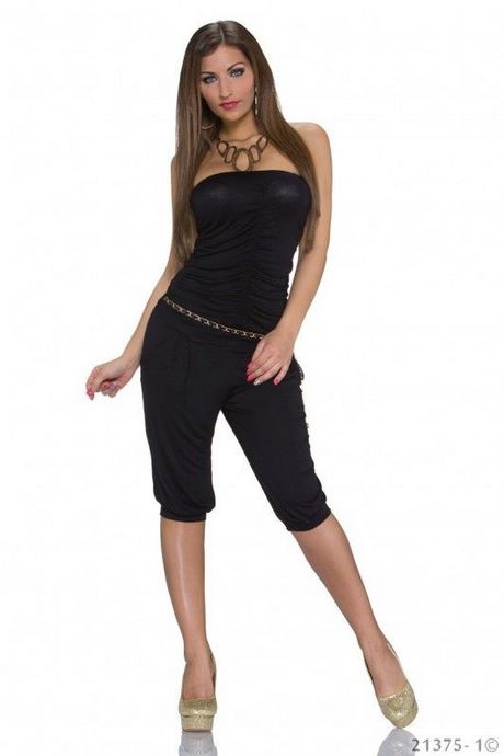 Jumpsuit korte broek zwart