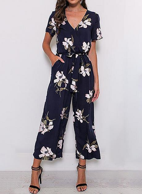 Jumpsuit met korte mouwen