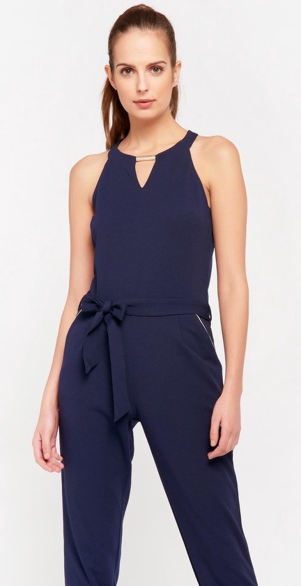 Jumpsuit met v hals