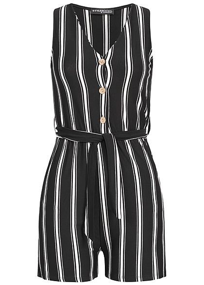 Jumpsuit zwart wit