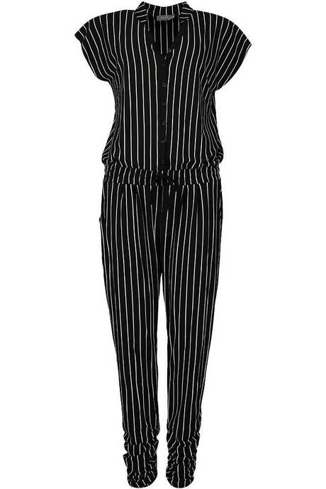 Jumpsuit zwart wit