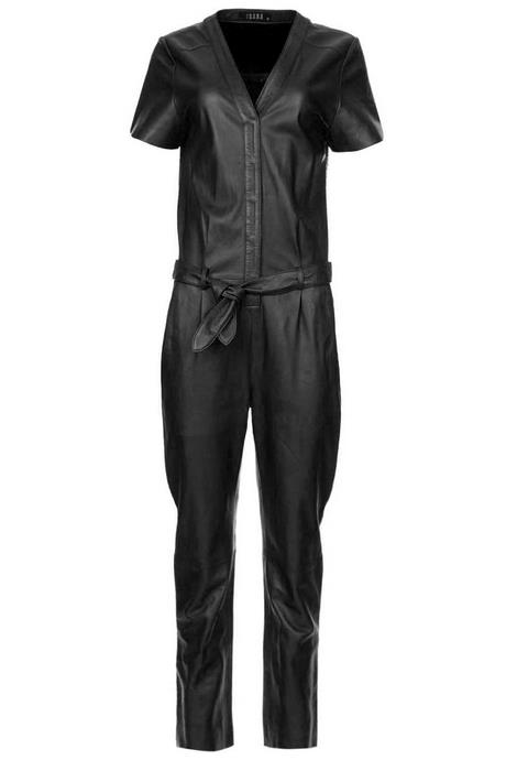 Leren jumpsuit