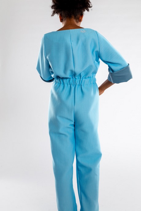 Lichtblauwe jumpsuit