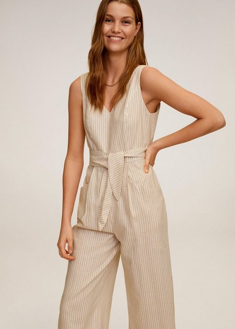 Mango jumpsuit zwart wit