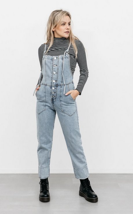 Spijker jumpsuit lang