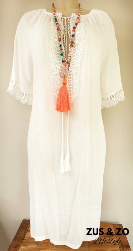 Witte jurk ibiza style