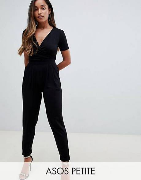 Zwarte korte jumpsuit