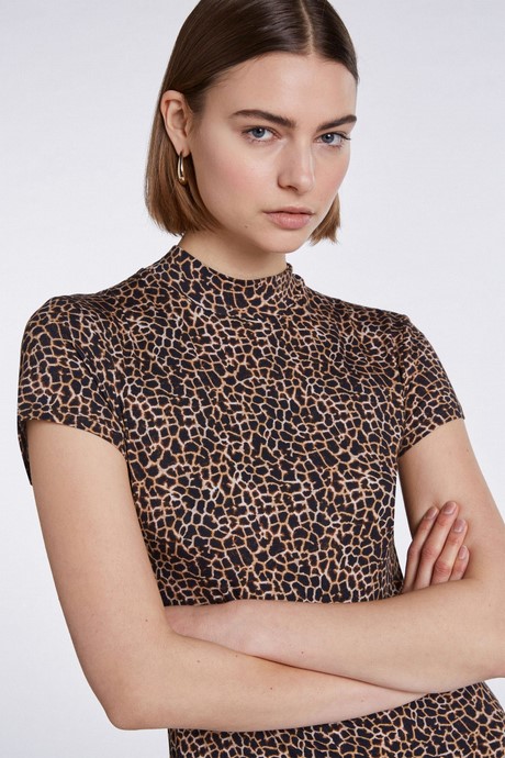 Jurk giraffe print