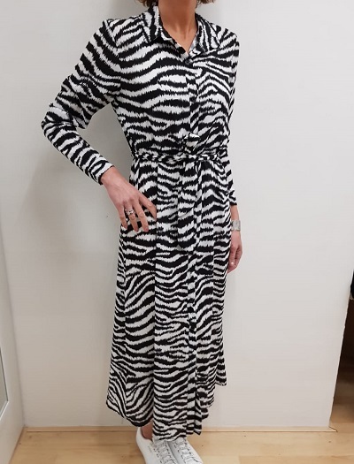 Jurk met zebra print