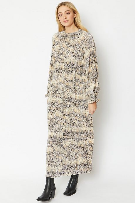 Snake print jurk