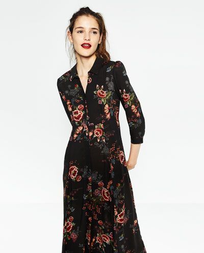 Zara bloemen jurk