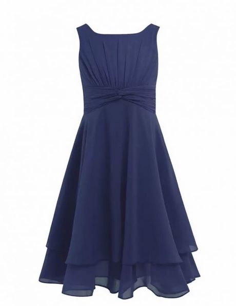 Chiffon jurk blauw