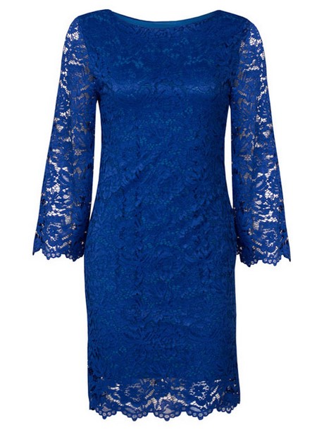 Chique blauwe jurk
