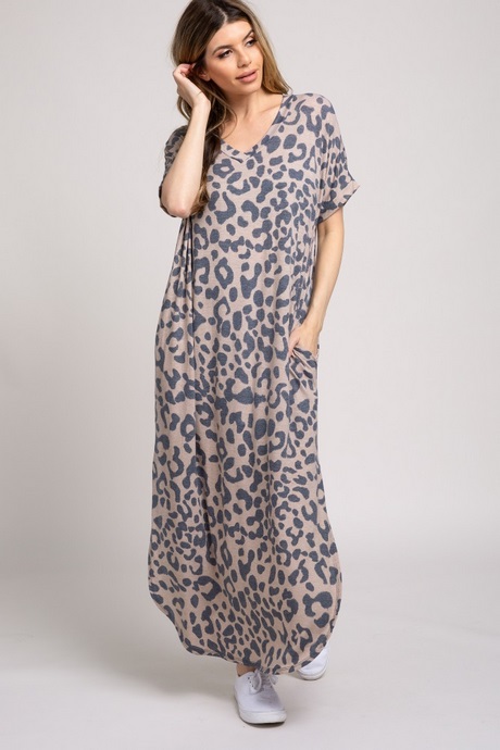 Leopard maxi dress