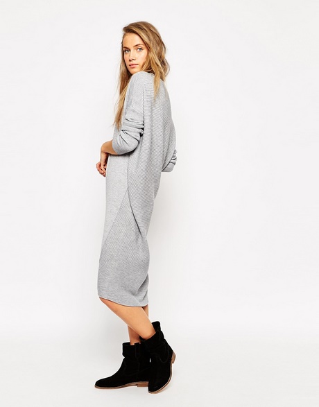 Gebreide oversized jurk