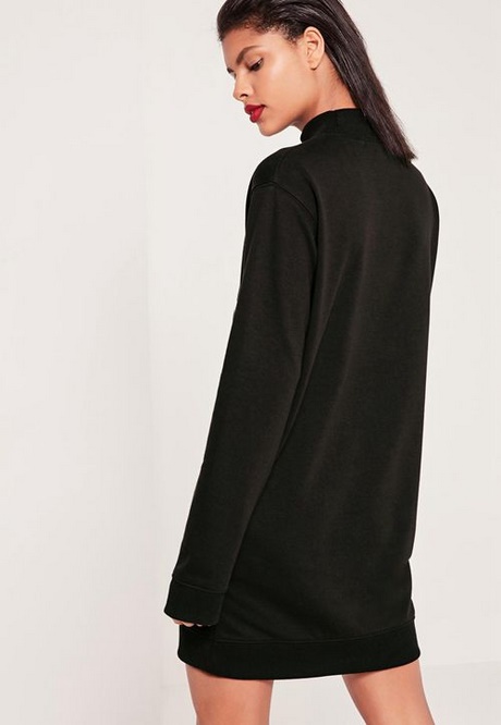 Zwarte sweater jurk