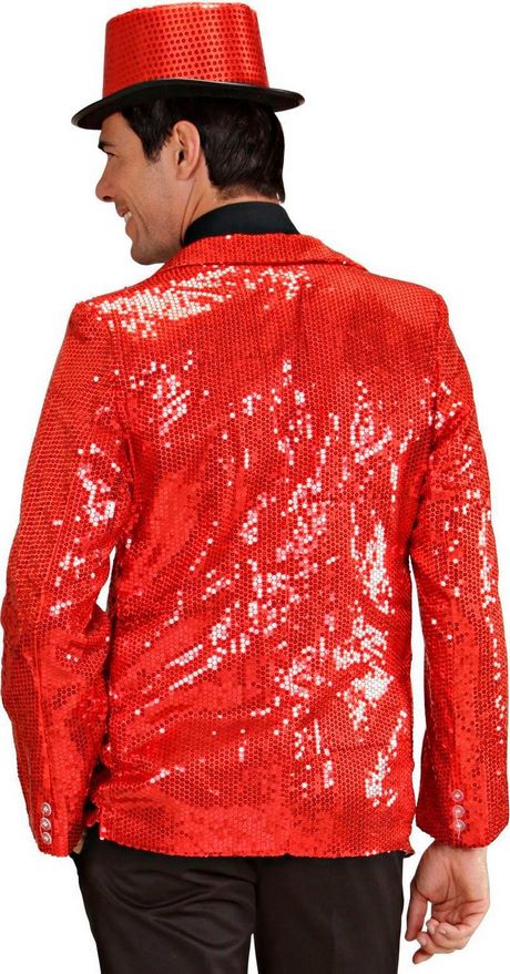 Rode glitter jas