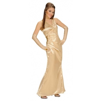 Gouden lange jurk