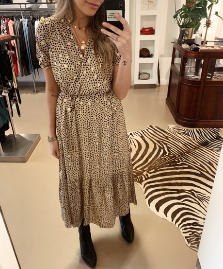Gouden maxi jurk