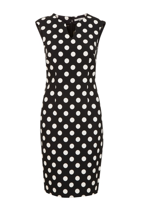 Jurk polkadot blauw