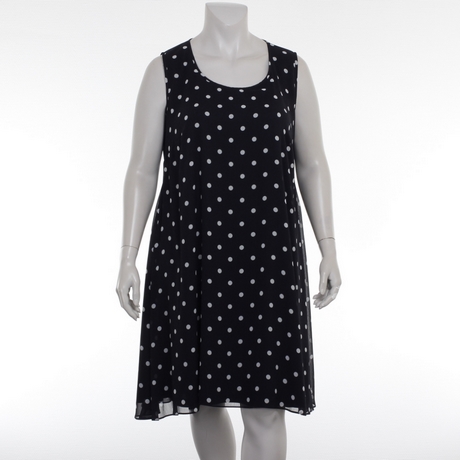 Jurk polkadot blauw