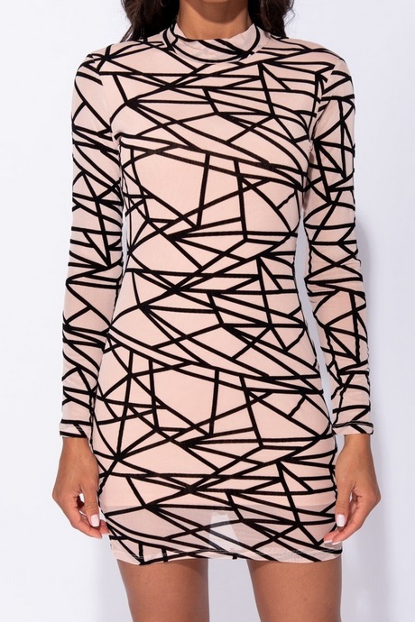 Bodycon jurk lange mouw