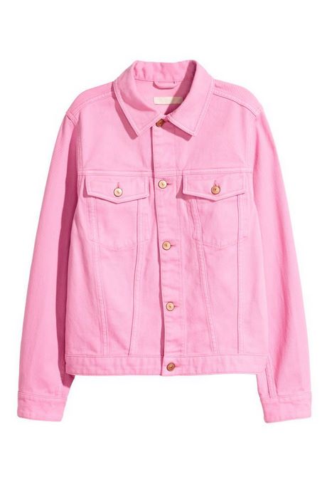 Roze denim jurk