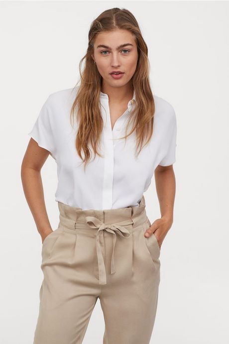 Witte blouse jurk h&m