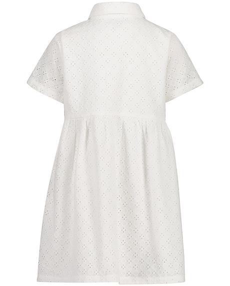 Witte jurk broderie anglaise
