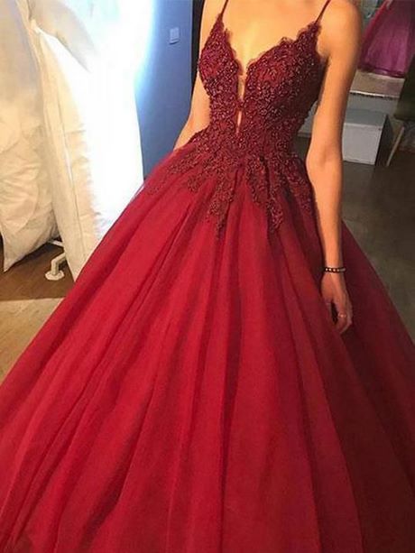 Donker rode prom jurken