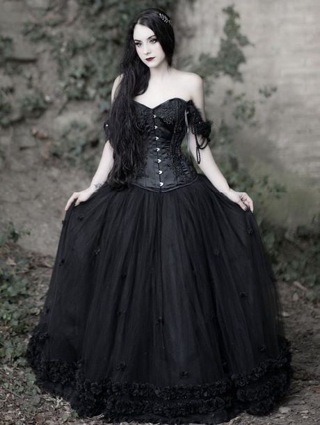 Goth prom jurken