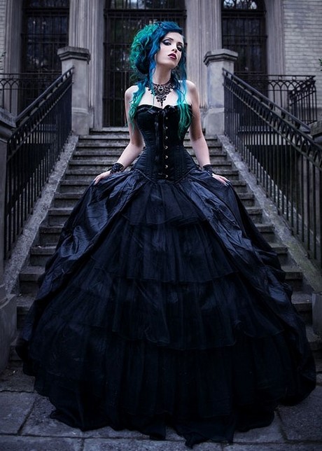 Goth prom jurken