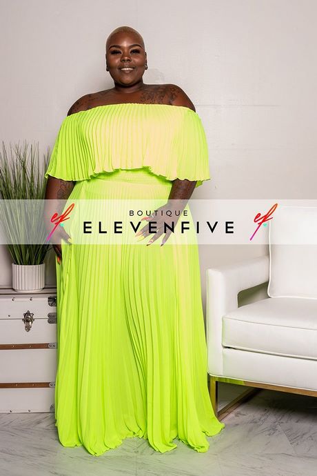 Lime groene maxi jurk