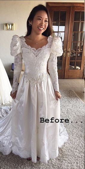 Vintage bruidsmeisje jurk