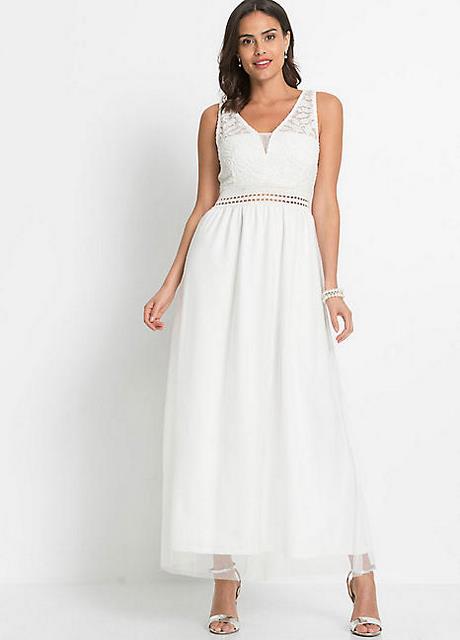 Witte grecian maxi jurk
