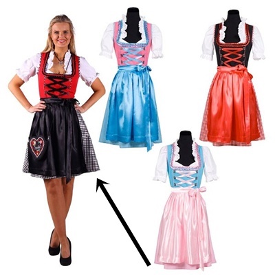 Dirndl rood