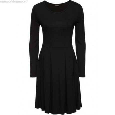 Lange mouwen jurk zwart
