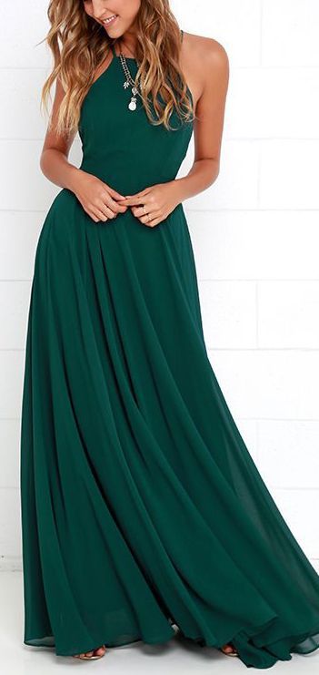 Smaragd groene jurk