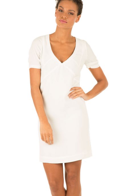 Suede jurk wit