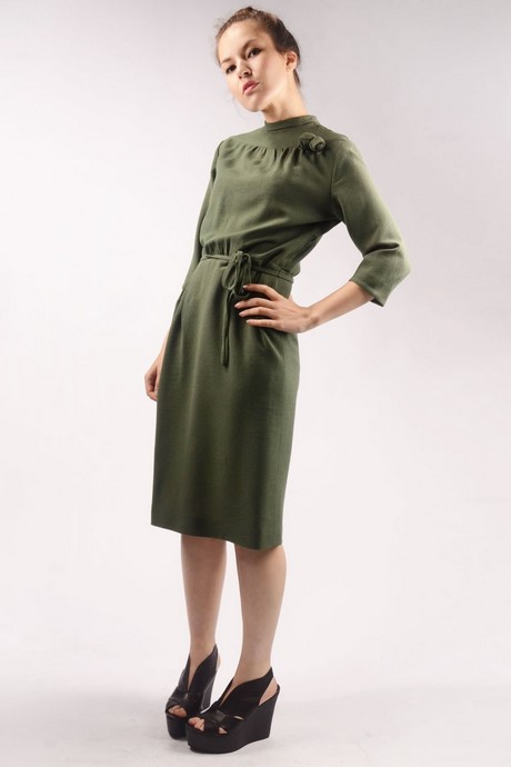 Vintage groene jurk