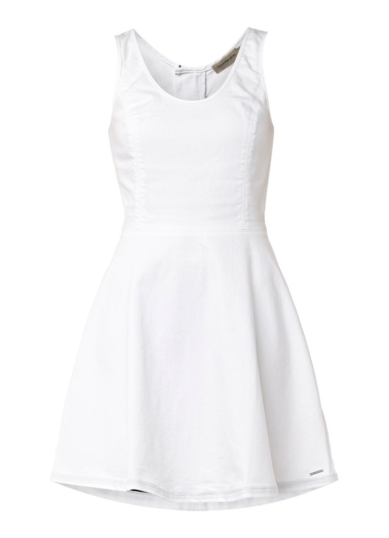 Witte a lijn jurk