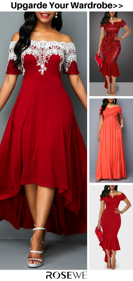 Bordo rood jurk