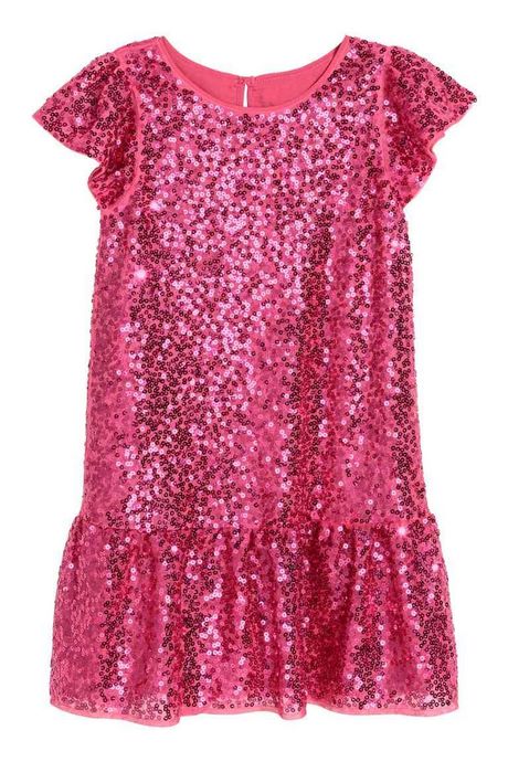 Pailletten jurk roze