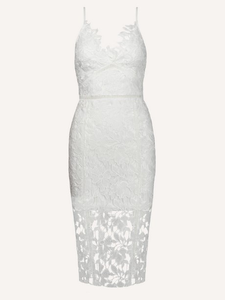 Witte lace jurk