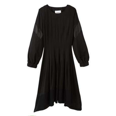Asymmetrische jurk zwart