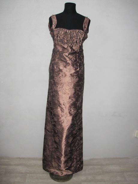 Bruine lange jurk
