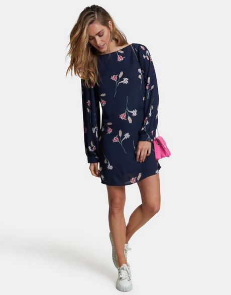 Jurk blauw bloemen