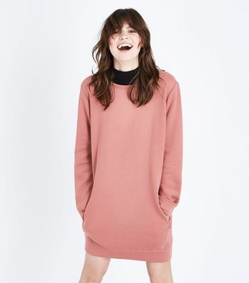 Sweater dress rood