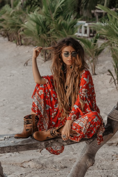 Boho jurk kort